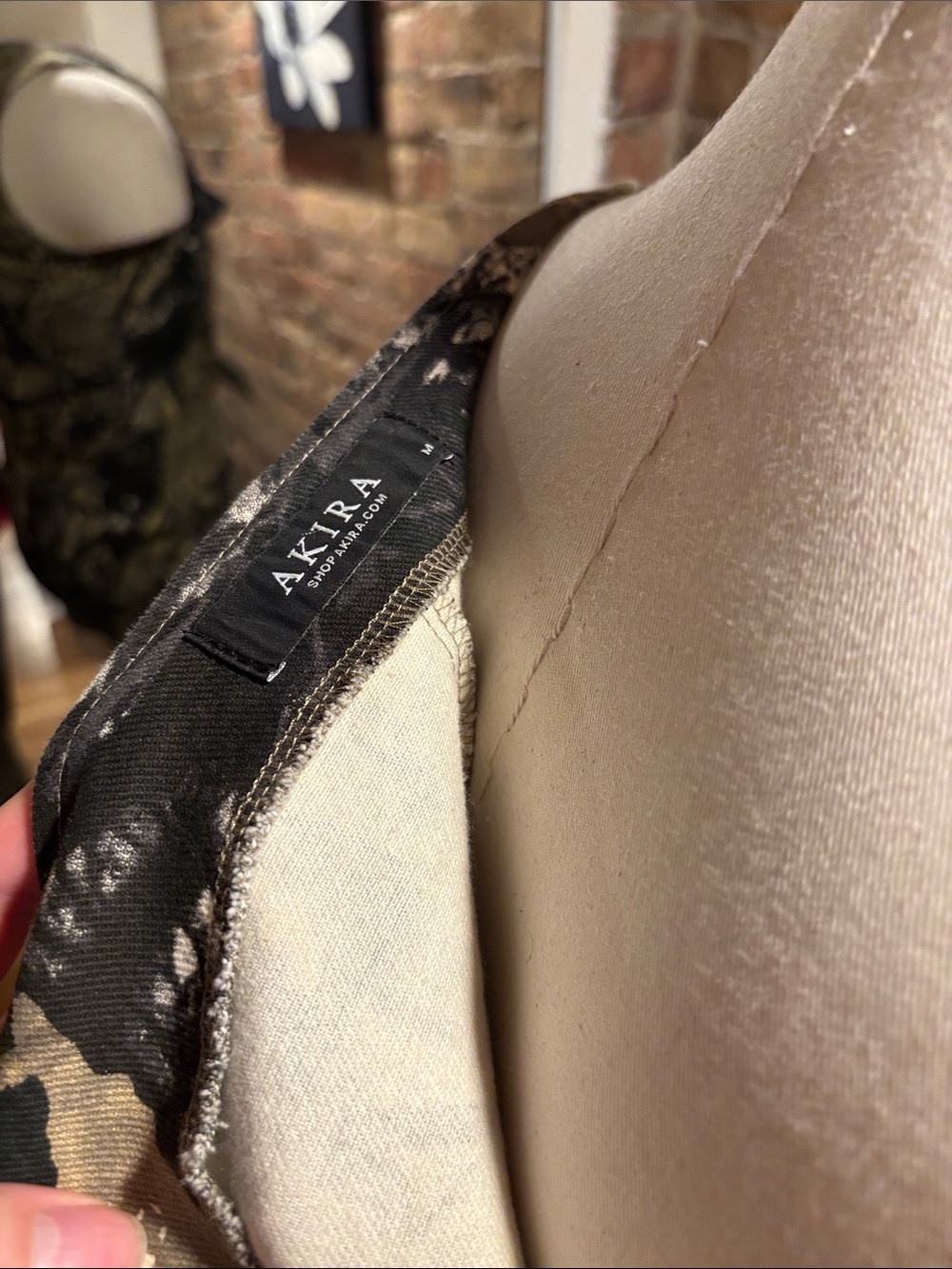 Akira denim Camo Romper - Picture 3 of 3